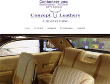 Tablet Screenshot of conceptleathers.be